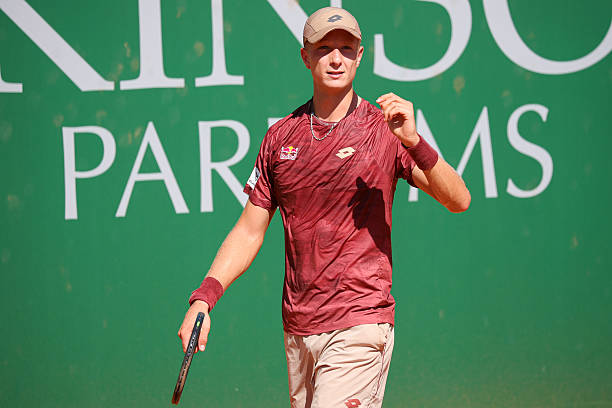 Martín Landaluce durante el Challenger de Monza 2026.