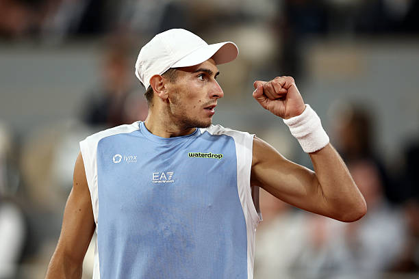 Matteo Arnaldi durante Roland Garros 2026.