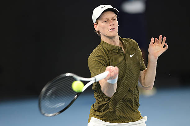 Jannik Sinner durante gli Australian Open 2026.