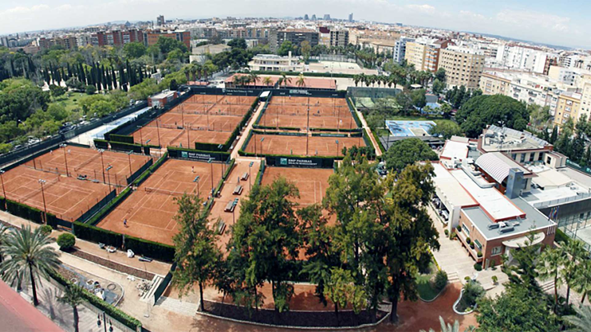 Las pistas del Club de Tenis Valencia. Fuente: CTV