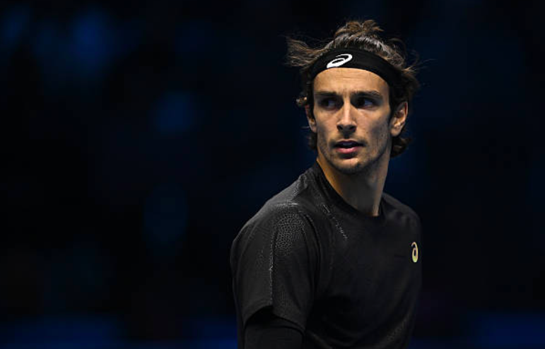 Lorenzo Musetti prepares for his next match against Alcaraz in Turin. Source: Getty