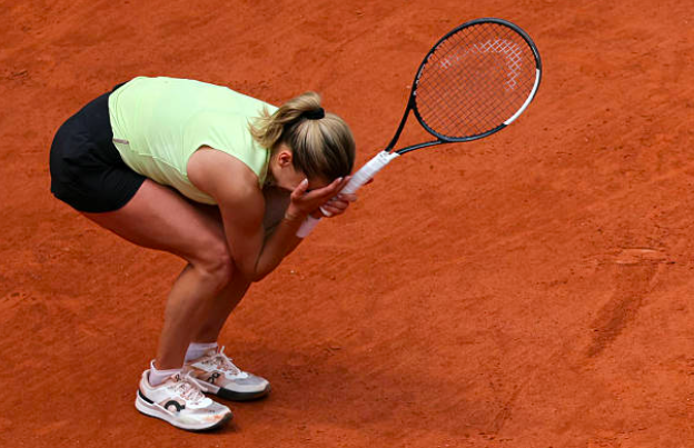 Maja Chwalinska et sa victoire la plus heureuse de sa carrière. Source: Getty