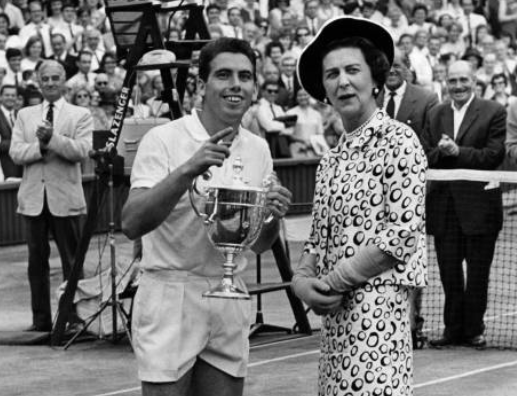 Manolo Santana and his anecdote with the Duchess of Kent after winning Wimbledon in 1966. Source: Getty