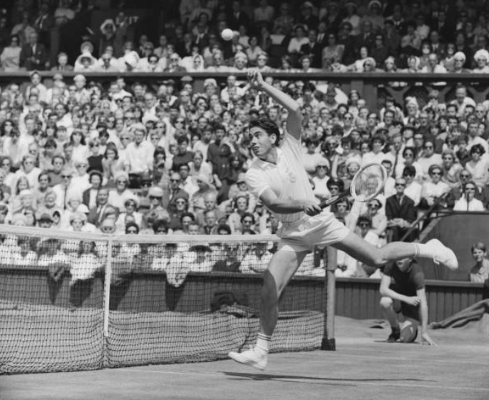 Manolo Santana and his strategic plan to conquer Wimbledon in 1966. Source. Getty