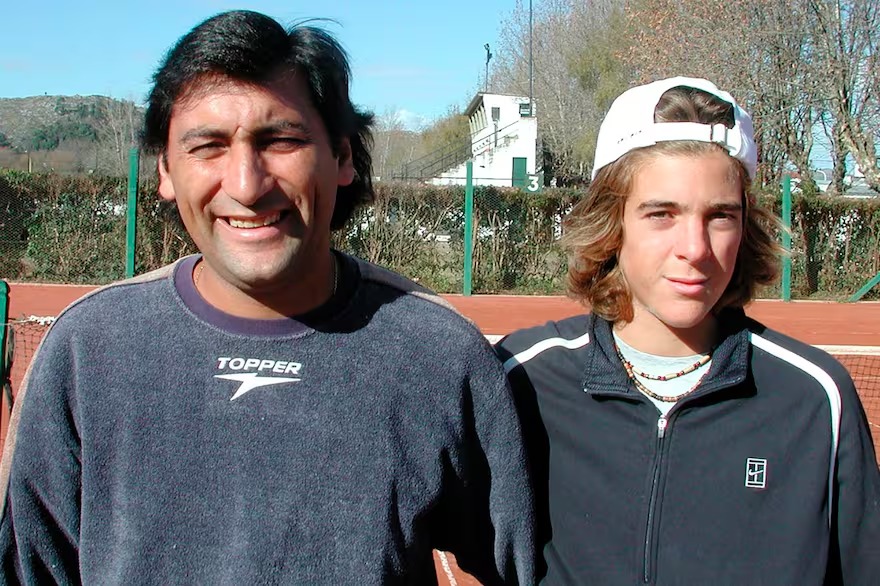 Marcelo Gómez en su etapa con Juan Martín Del Potro.