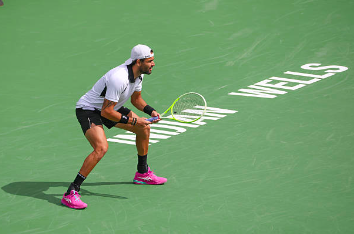 Matteo Berrettini en Indian Wells 2026. Fuente: Getty