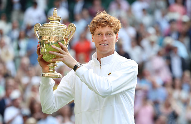 Jannik Sinner en Wimbledon 2025.