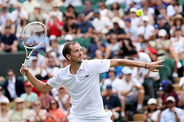 Daniil Medvedev durante Wimbledon 2026.