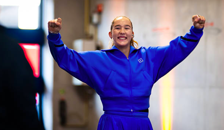 Mirra Andreeva y su paso por el torneo de Linz. Fuente: Getty