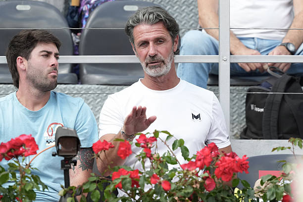 Patrick Mouratoglou durante un partido en 2025.