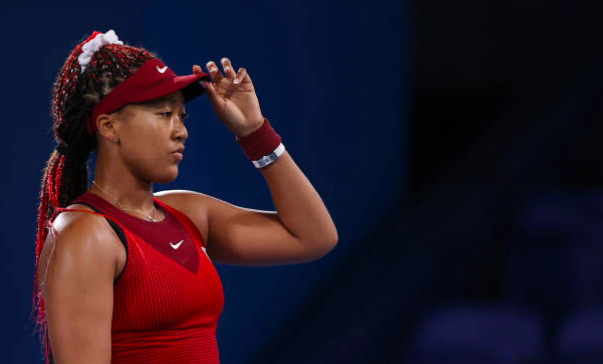 Naomi Osaka during a match. Source: Getty