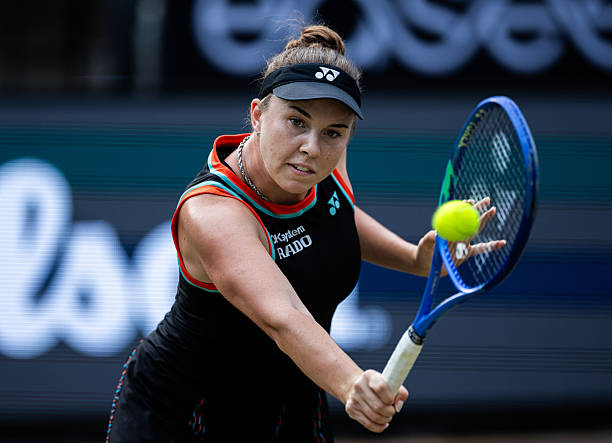 Linda Noskova en el WTA Berlín 2026.