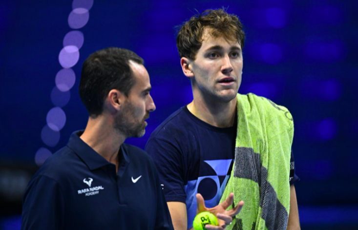 Pedro Clar y Casper Ruud en Turín.