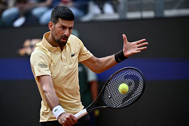 Novak Djokovic durante el ATP Roma 2026.