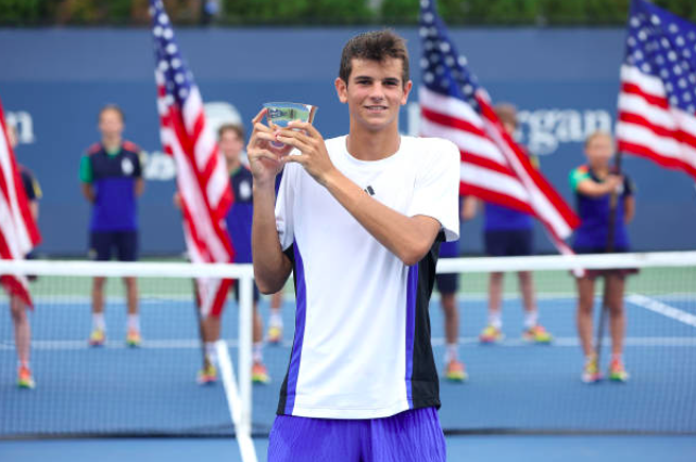 Rafa Jódar con il titolo US Open 2024. Fonte: Getty