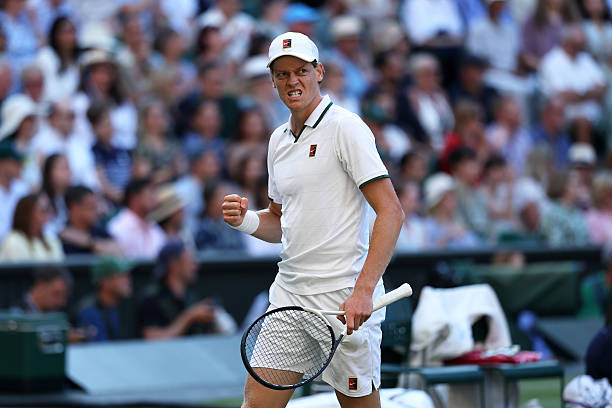 Jannik Sinner durante Wimbledon.