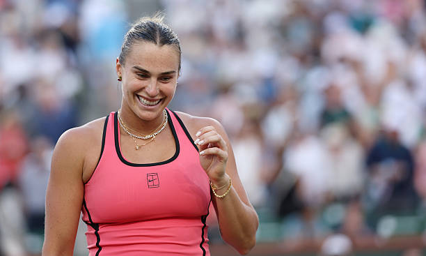 Aryna Sabalenka, at Indian Wells 2026.