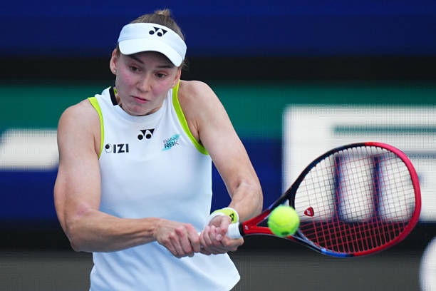 Elena Rybakina durante el Miami Open 2026.