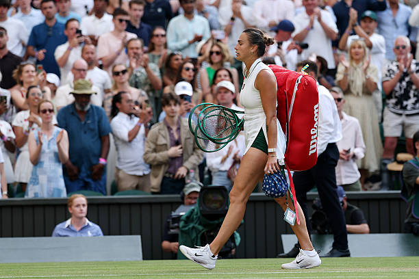 Aryna Sabalenka durante Wimbledon 2026.