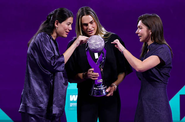 Simona Halep at the last WTA Finals. Source: Getty