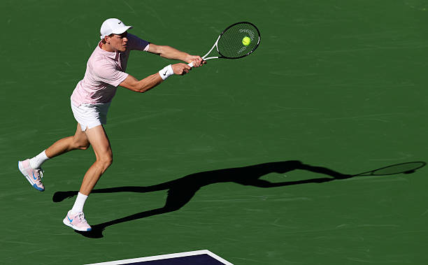 Jannik Sinner, during a match at Indian Wells.
