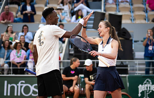 Svitolina y Monfils en Roland Garros 2026.