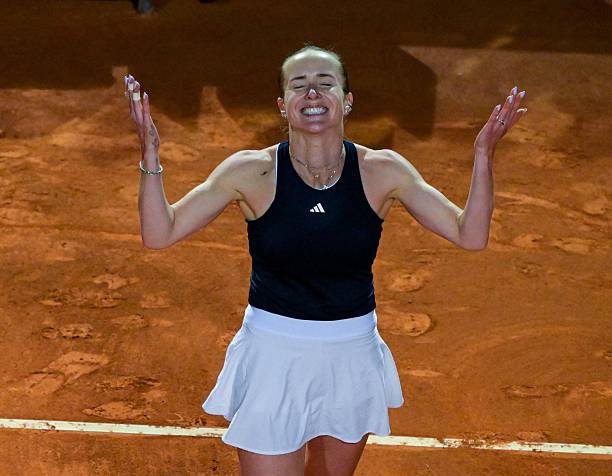 Svitolina, tras ganar el WTA Roma 2026.
