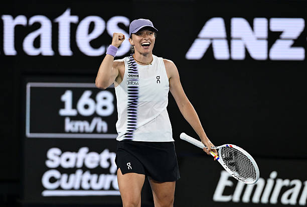 Iga Swiatek during the Australian Open 2026.