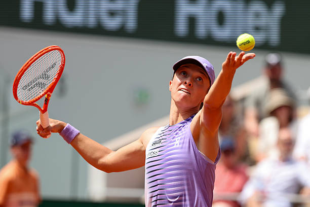 Iga Swiatek durante Roland Garros 2026.