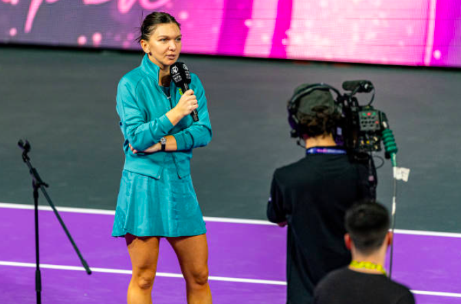 Simona Halep and her last professional match. Source: Getty