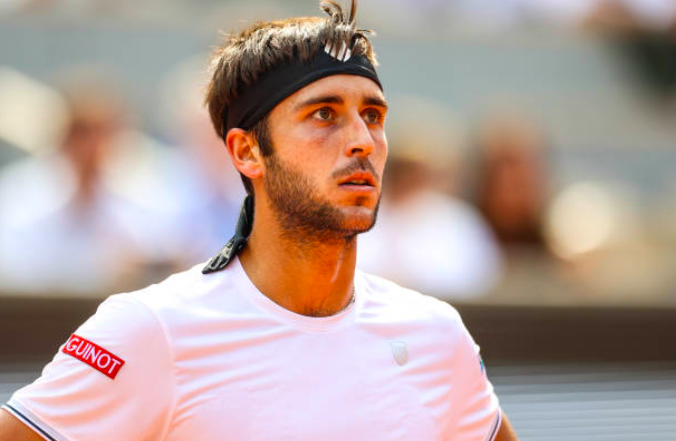 Tomás Martín Etcheverry en Roland Garros.