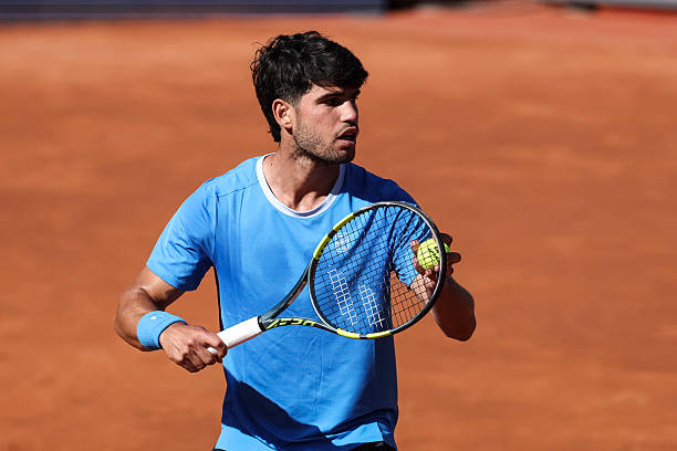 Carlos Alcaraz during the 2026 Barcelona Open.