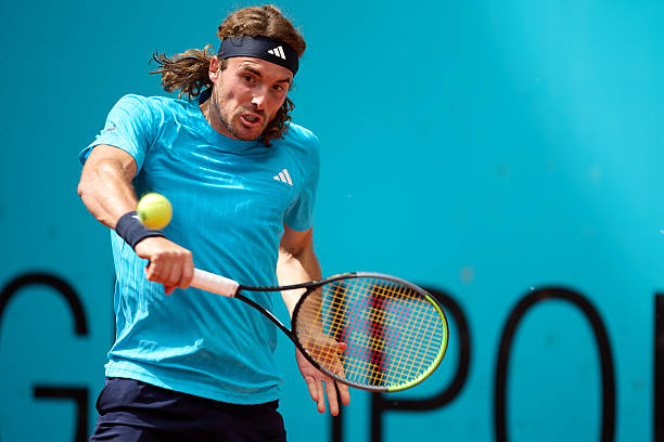 Tsitsipas durante el Mutua Madrid Open 2026.
