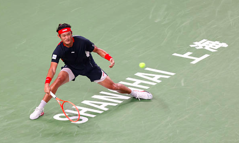 Zhizhen Zhang en su derrota en Shanghai. Fuente: Getty