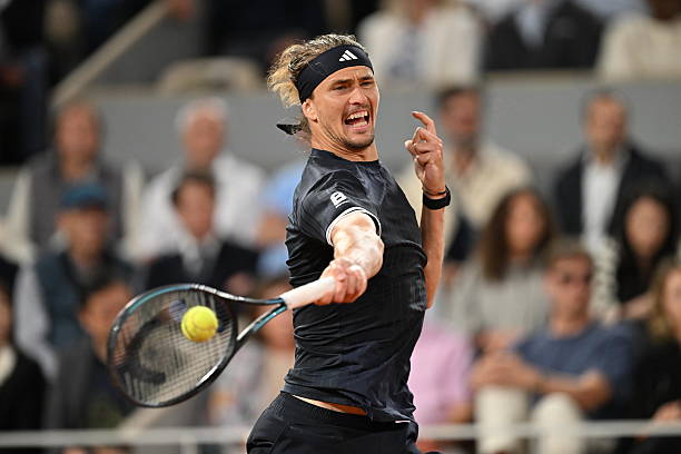 Alexander Zverev at Roland Garros 2026.