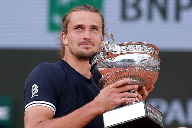 Alexander Zverev at Roland Garros 2026.
