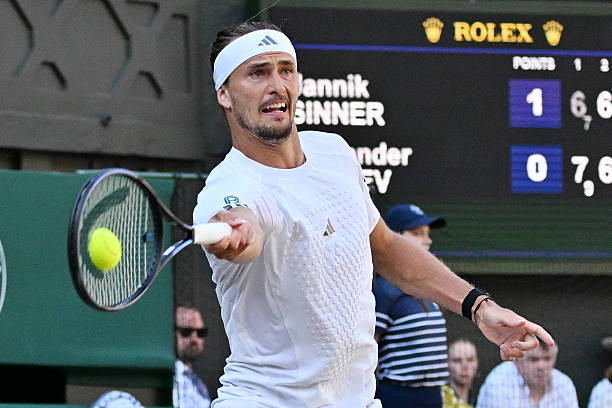 Alexander Zverev en Wimbledon 2026.