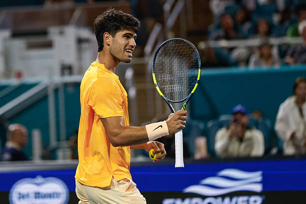 Alcaraz habló del público tras derrotar a Fonseca en Miami. Fuente: Getty