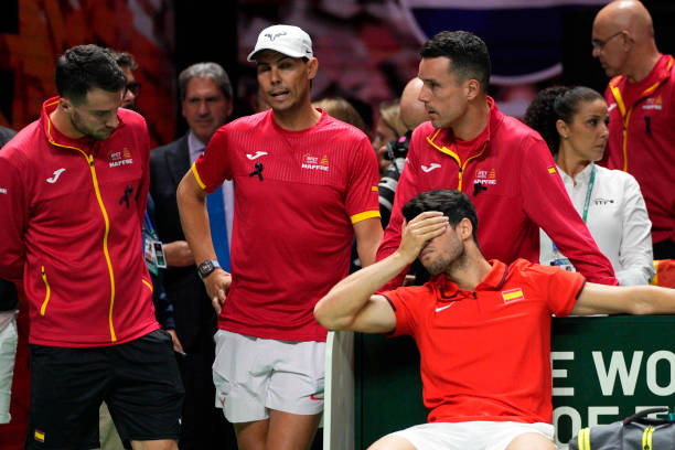 Carlos Alcaraz, decepción Copa Davis 2024. Foto: gettyimages