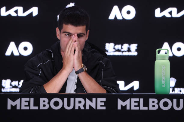 Carlos Alcaraz, Open de Australia, decepción. Foto: gettyimages