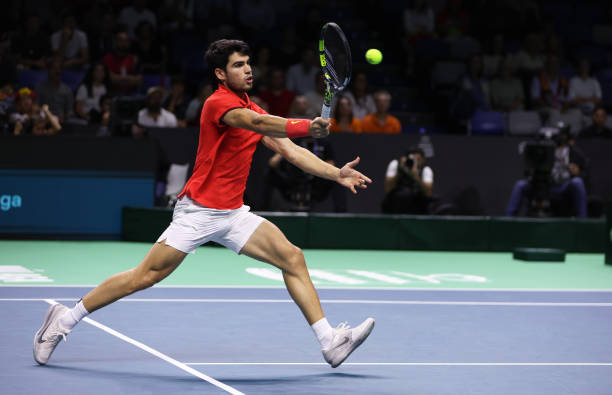 Alcaraz, lesión en isquiotibial pierna derecha. Foto: gettyimages