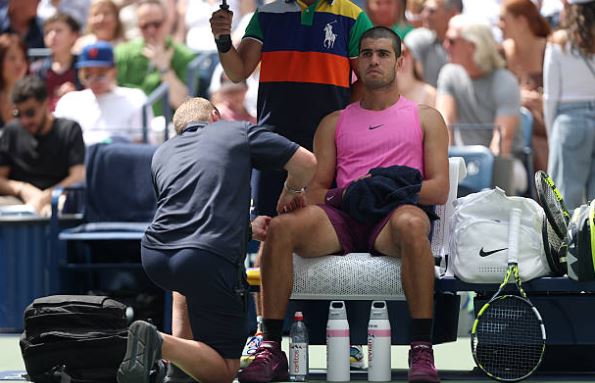 Carlos Alcaraz at the US Open 2025. Photo: Getty