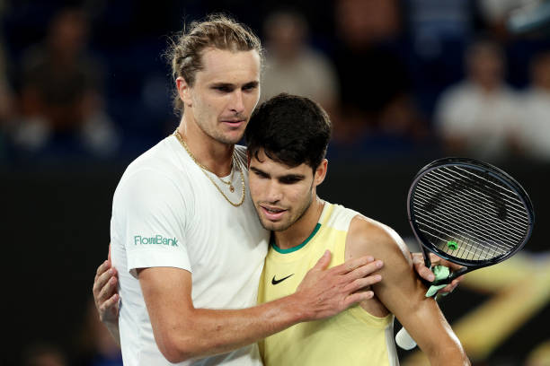 Zverev ya pudo con Alcaraz hace dos años en la Rod Laver. Fuente: Getty