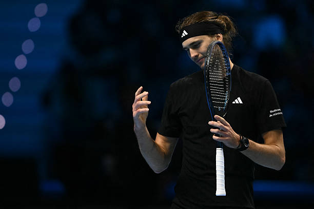 Alexander Zverev, frustrated against Sinner. Photo: gettyimages