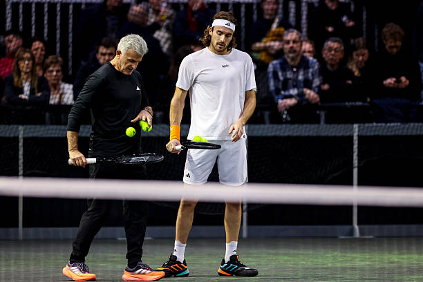 Relación entre Apostolos y Tsitsipas. Foto: gettyimages