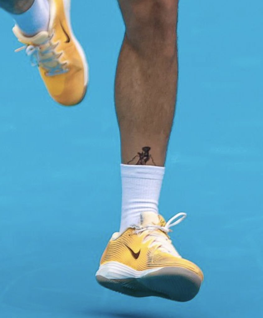 Carlos Alcaraz's new tattoo looks like this