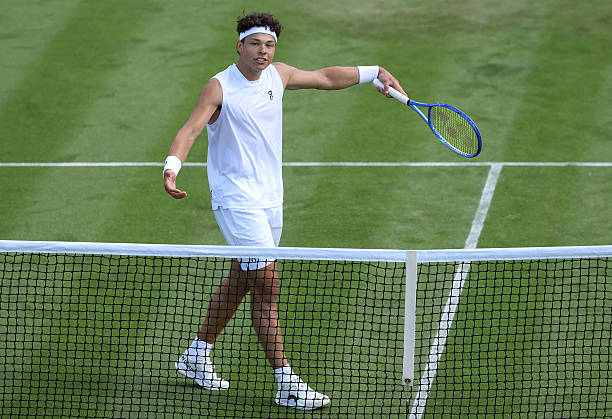 Ben Shelton, devastado en Wimbledon 2026. Foto: gettyimages