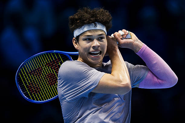 Ben Shelton, contro Sinner alle ATP Finals 2025. Foto: gettyimages