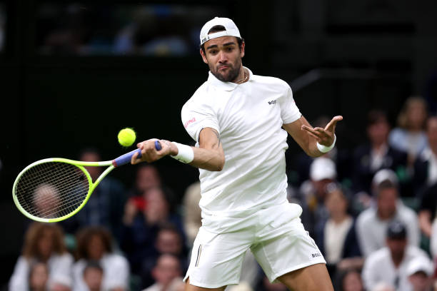 Berrettini getting ready for Wimbledon. Source: Getty