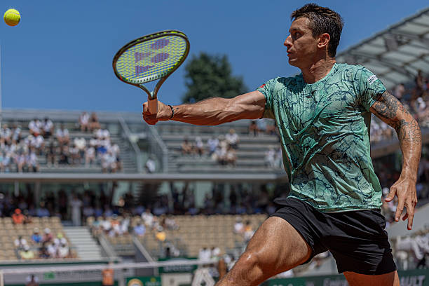 Carabelli, durante Roland Garros. Fuente: Getty